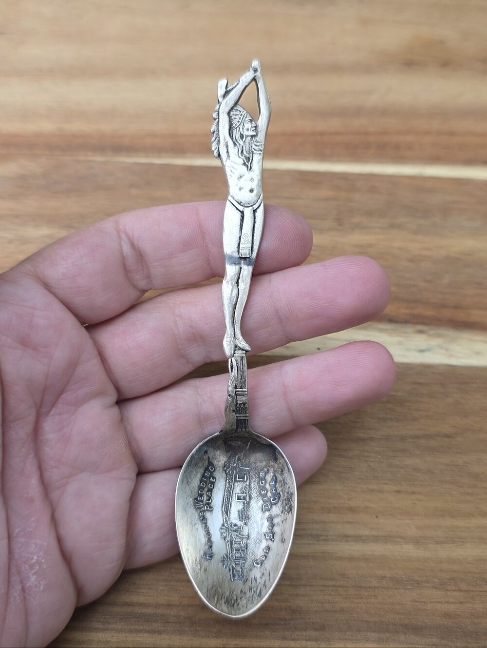 Rare | Paye & Baker Sterling Silver Full-Figure Native American Demitasse Spoon